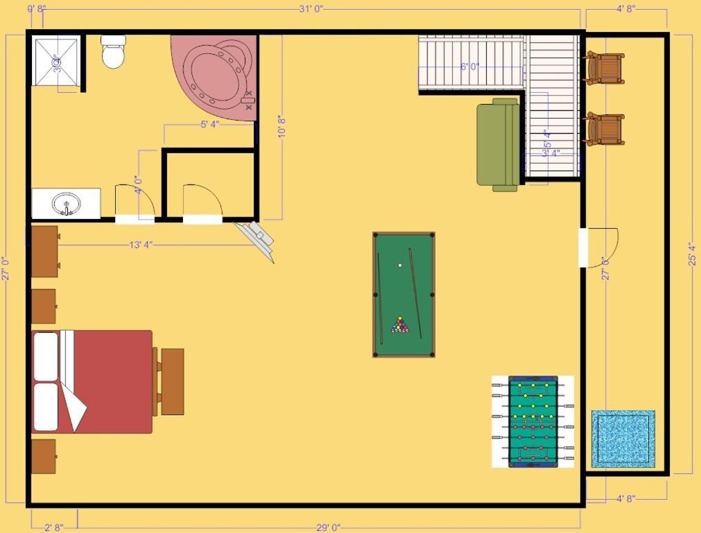 Secret Romance, 2 Bedrooms, Sleeps 8, Pool Table, Hot Tub, Arcadeガトリンバーグ エクステリア 写真